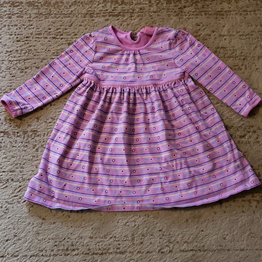 Girl's 3T Pink Striped Dress